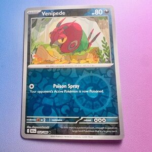 venipede [reverse holo] - 054/086 (common) — pokemon: black bolt